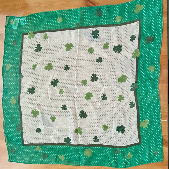 Silk Shamrock Scarf - Picture 3 of 4